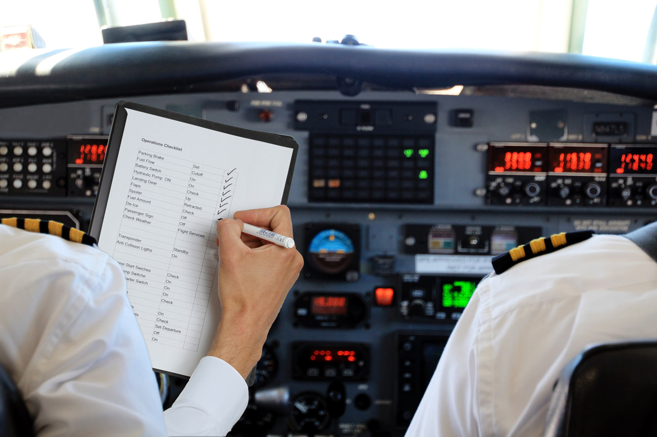 O que são Checklists e inspeção de pré-voo