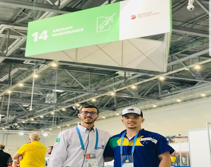 SENAI/SC-Palhoça é medalhista na Competição Mundial em Manutenção de Aeronaves na Rússia.