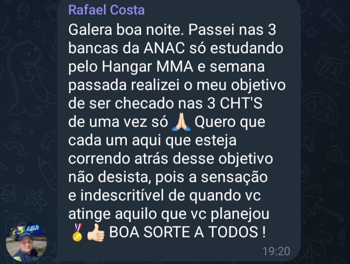 Depoimento de aluno aprovado