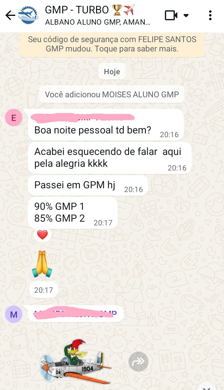 Depoimento de aluno aprovado